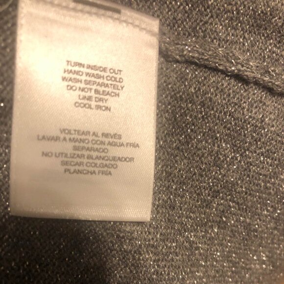 NWT ANNE KLEIN Sparkling  Heather Grey Open Jacket-XS - Picture 6 of 11